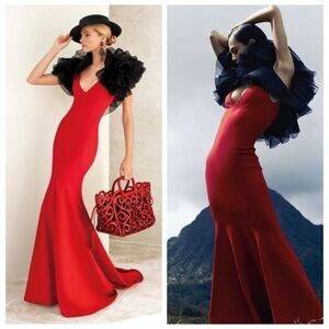 Ralph Lauren Collection Purple Label Spring 2013 Red Long Dress Evening Gown 12